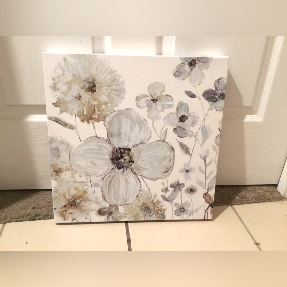 Pastel Flower Canvas 15x15